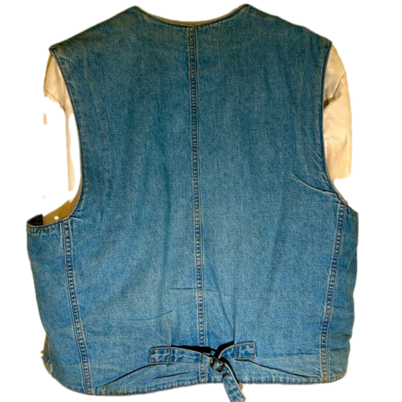 Arizona western denim/Navajo blanket vest. Men’s size medium. - Picture 2 of 2